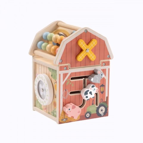  Drewniana Stodoła Aktywności Sorter Liczydło Montessori