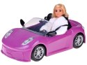 Fioletowe sportowe auto dla klasycznej lalki cabrio dla 2óch lalek