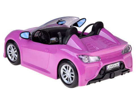 Fioletowe sportowe auto dla klasycznej lalki cabrio dla 2óch lalek