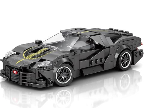 Klocki techniczne Sportowe auto CZARNE LUKSUSOWE hiperauto 298-ele