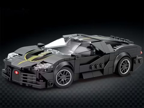 Klocki techniczne Sportowe auto CZARNE LUKSUSOWE hiperauto 298-ele