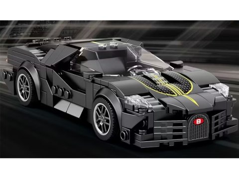 Klocki techniczne Sportowe auto CZARNE LUKSUSOWE hiperauto 298-ele