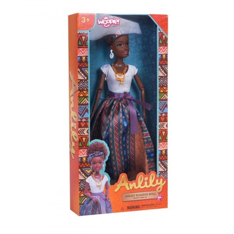 ROYAL Lalka Lili Mulatka w Eleganckiej Sukni