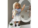 Elegancka Lalka 48 cm z długimi blond włosami - urocza stylizacja