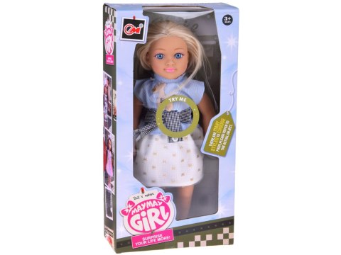 Elegancka Lalka 48 cm z długimi blond włosami - urocza stylizacja