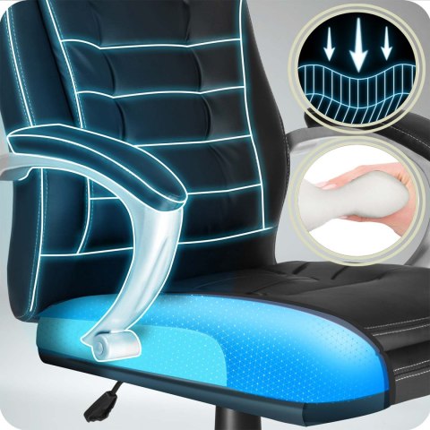 Fotel biurowy obrotowy Sofotel czarny