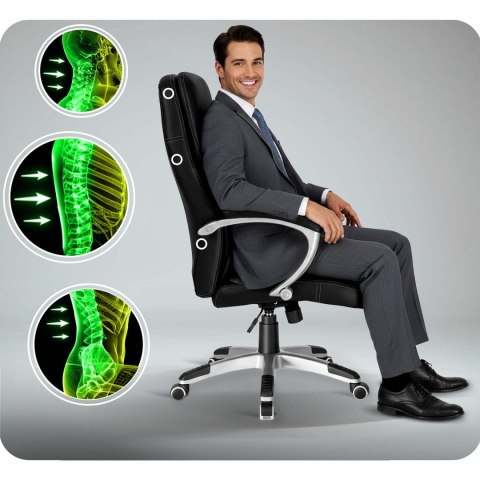 Fotel biurowy obrotowy Sofotel czarny