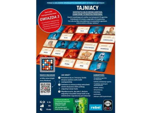 Rebel Karciana gra dedukcyjna Tajniacy - ściśle tajna gra słowna (nowa edycja) GR0829
