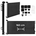 Bramka barierka roleta 160 cm ochronna zabezpieczająca na schody i drzwi czarna ECOTOYS