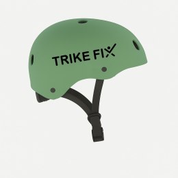 Kask rowerowy dla dziecka Trike Fix dziecięcy  LED M 55-58cm zielony ciemny