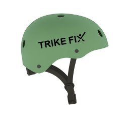 Kask rowerowy dla dziecka Trike Fix dziecięcy  LED M 55-58cm zielony ciemny