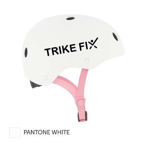 Kask rowerowy dla dziecka Trike Fix dziecięcy  LED S 48-54cm biały