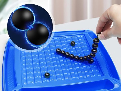 Magnetyczna Gra Strategiczna z Kulkami i Kołem Fortuny dla Rodziny
