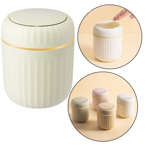 Mini Kosz Na Śmieci Otwierana Pokrywa Uniwersalny Elegancki Zielony