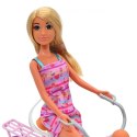 ROYAL Lalka Lily Rowerzystka Bobas w Foteliku Rower