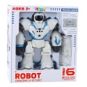 Robot Interaktywny Zdalnie Sterowany RC 16 Funkcji Światła Dźwięki Niebieski