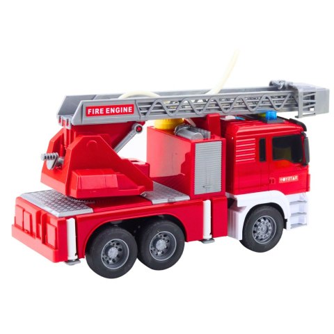 Wóz Strażacki Z Wysięgnikiem Straż Pożarna Napęd Lanie Wody Światła Dźwięki