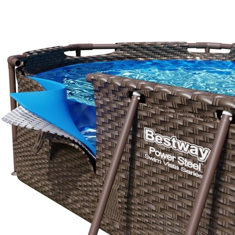 Basen ogrodowy stelażowy 488 x 305 x 107 cm 12w1 Bestway 56946