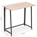 Biurko komputerowe składane 80x45 cm stolik pod laptopa loft ModernHome