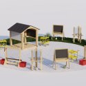 CLASSIC WORLD EDU Drewniana Tablica Kredowa Edukacyjna