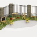CLASSIC WORLD EDU Drewniana Tablica Kredowa Edukacyjna