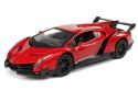 Auto Zdalnie Sterowane Lamborghini Veneno Czerwony 2,4 G Pilot Kierownica Dźwięk Światła 1:24