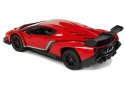 Auto Zdalnie Sterowane Lamborghini Veneno Czerwony 2,4 G Pilot Kierownica Dźwięk Światła 1:24