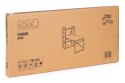 Biurko komputerowe szkolne 120x60 cm regał z 3 półkami loft ModernHome