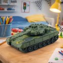 Czołg Wojskowy T90 Zdalnie Sterowany RC Światła Dźwięki Zielony 1:18
