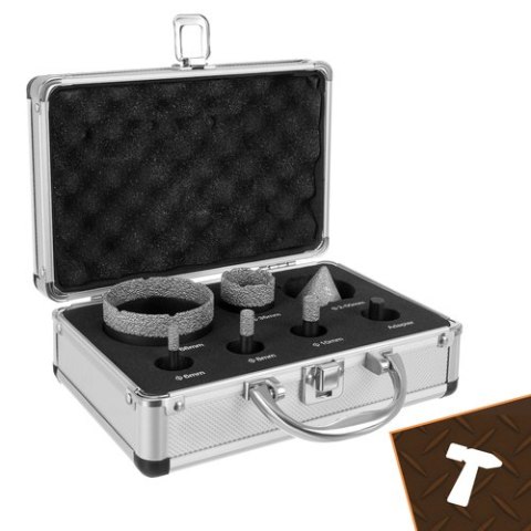 Otwornice diamentowe- zestaw 7szt. Bigstren 27080