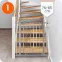Barierka bramka zabezpieczająca szara Nukido 718301