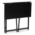 Biurko komputerowe składane 80x45 cm stolik pod laptopa czarne ModernHome