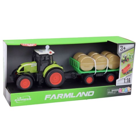 Traktor z Przyczepką z Sianem Świeci Gra 37,5 cm