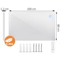 Grzejnik na podczerwień promiennik podczerwieni 800 W Berdsen BD-987 pilot WiFi aplikacja