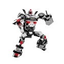 Klocki Konstrukcyjne Samochód Wyścigowy Robot 2W1 Biały 320 el.