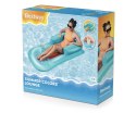 Bestway 43028 Dmuchany materac plażowy z oparciem i podłokietnikami Niebieski 1.61m x 84cm