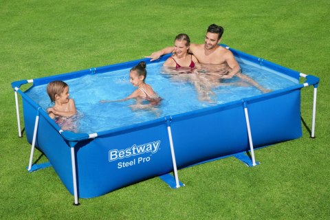 Bestway 56403 Basem stelażowy Steel Pro prostokątny 2.59m x 1.70m x 61cm