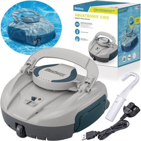 Bestway Bezprzewodowy odkurzacz basenowy AquaTronix G150 - czyści dno 58960