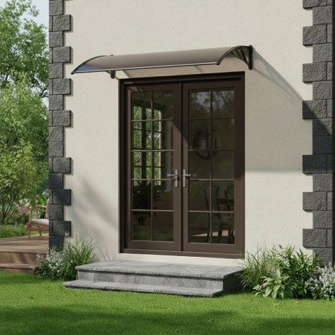 Daszek nad drzwi 150x100 cm zadaszenie osłona poliwęglan MultiGarden