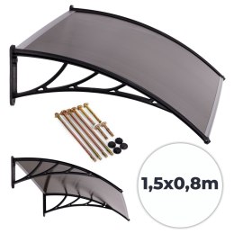 Daszek nad drzwi 150x80 cm zadaszenie osłona poliwęglan MultiGarden