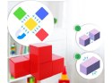 Klocki Magnetyczne 3D Konstrukcyjne KOSTKI BUDOWLANE Sześciany Zestaw Klocków 64 el.