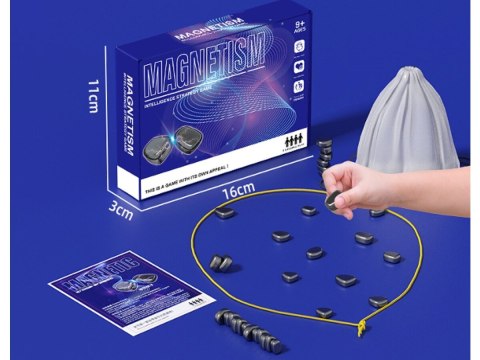 Gra Szachy Kamienie Magnetyczne Planszowa, Magnetyczna Gra Strategiczna, Magnetic Chess