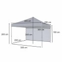Pawilon ogrodowy LUARO namiot imprezowy handlowy altana 3x3m czarny