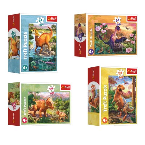 Puzzle - 54 MINI - Niesamowite dinozaury 3 - Trefl 54194