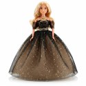 ROYAL Lalka Lily 30 cm Długie Blond Włosy Czarna Suknia Balowa