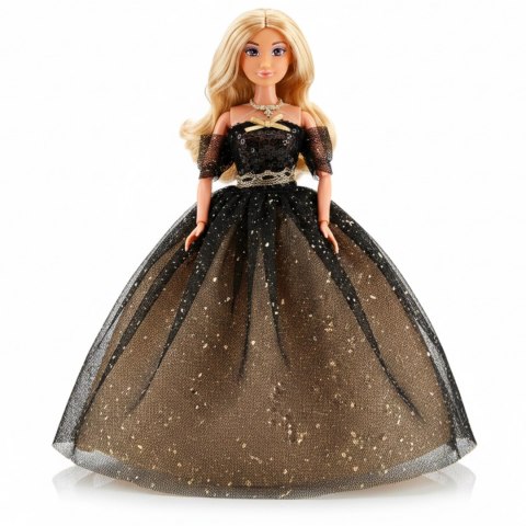 ROYAL Lalka Lily 30 cm Długie Blond Włosy Czarna Suknia Balowa