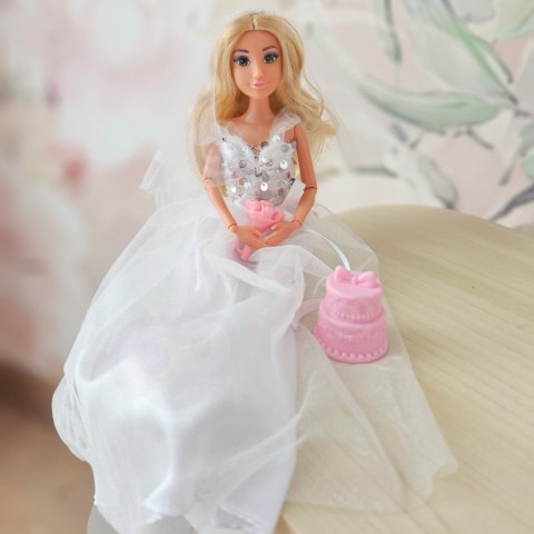 ROYAL Lalka Lily 30 cm Panna Młoda Suknia Ślubna Akcesoria