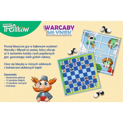 02658 GRA - Warcaby i Młynek Rodzina Treflików - KAZSTUDIO SA Rodzina Treflików FSC Mix 70%