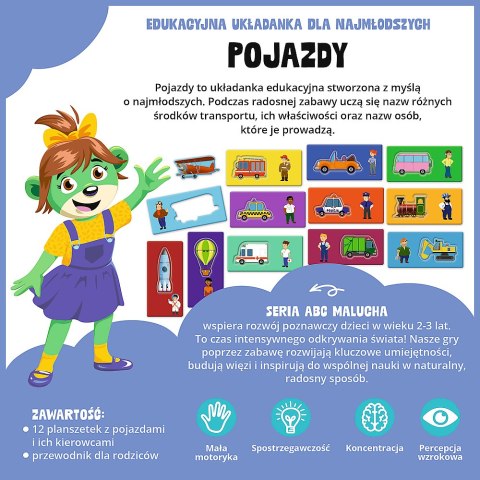 02907 GRA - Pojazdy-ABC Malucha - KAZSTUDIO SA Rodzina Treflików FSC Mix 70%