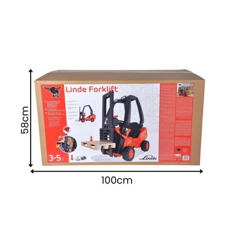 BIG Wózek Widłowy Na Pedały Linde Forklift